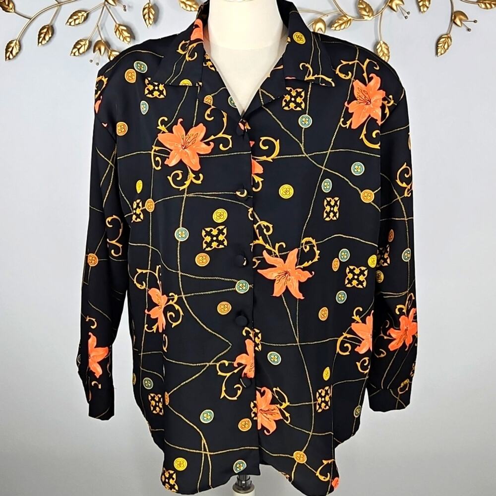 Vintage Dodi "Rayon" Blouse Size 1X
